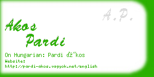 akos pardi business card